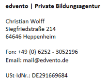 Diensteanbieter – edvento | Private Bildungsagentur